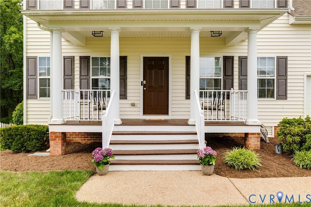 2244 Thomas Kenney Drive, Henrico, VA 23060 Charming Country Front Porch.