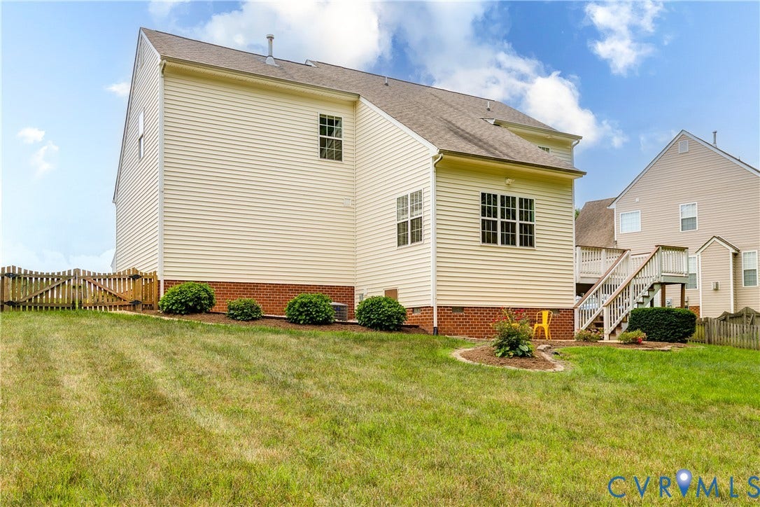 2244 Thomas Kenney Drive, Henrico, VA 23060 Back Exterior View of the Home.