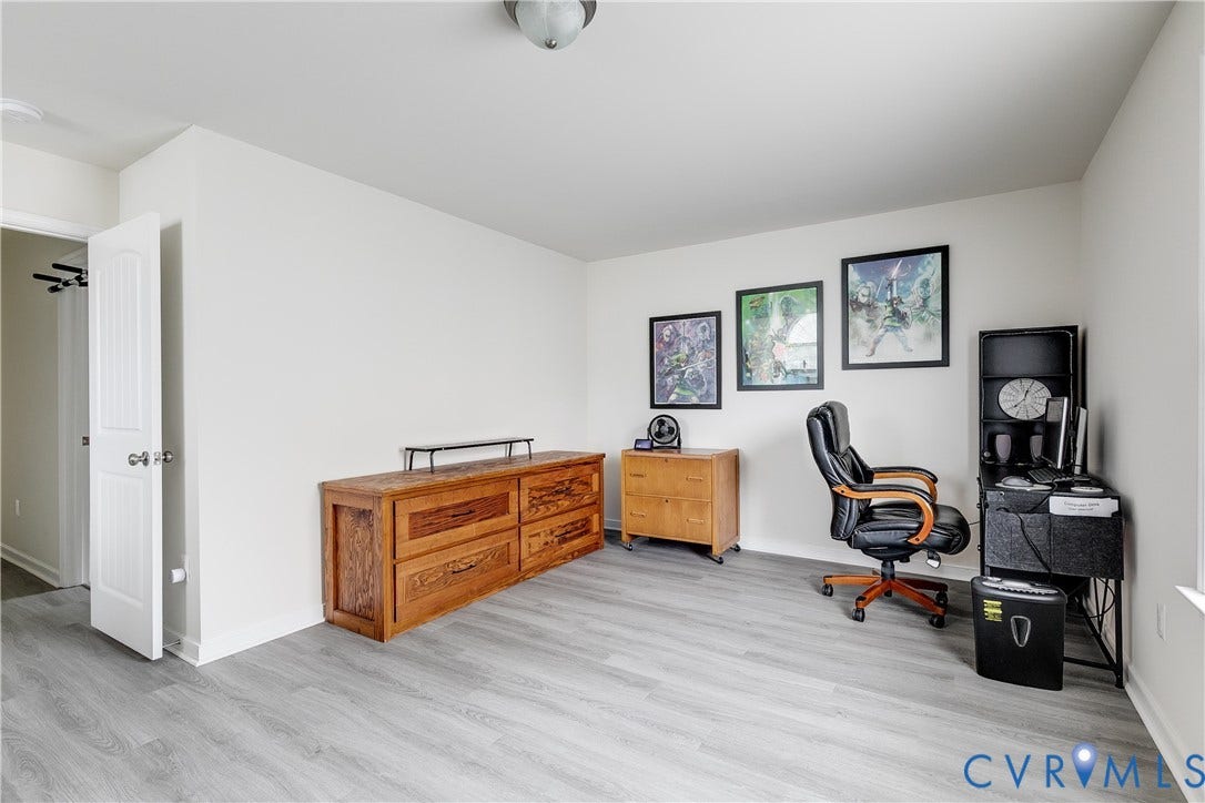 2244 Thomas Kenney Drive, Henrico, VA 23060 Bedroom Featuring New LVP Flooring - Currently Being Used as an Office.