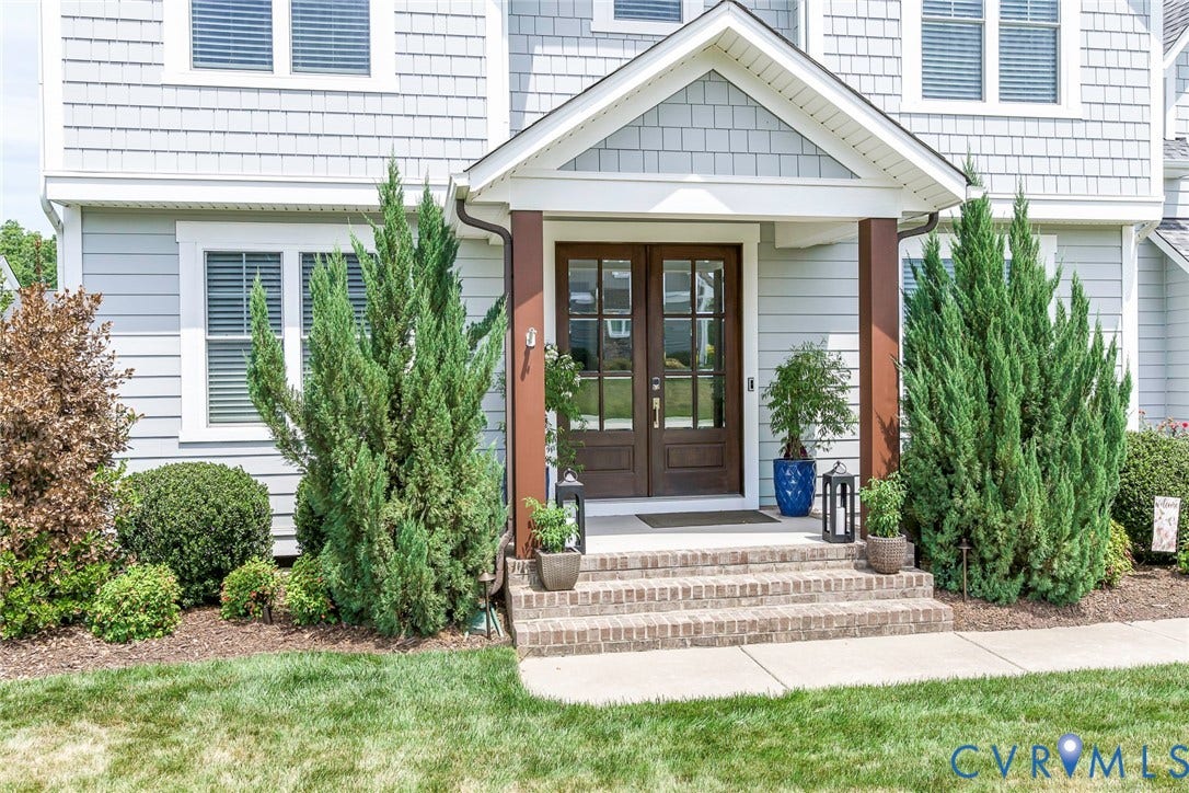 2112 Avada Drive, Newmarket Estates, Midlothian, VA 23112 Front Porch with custom double Front Door Entry
