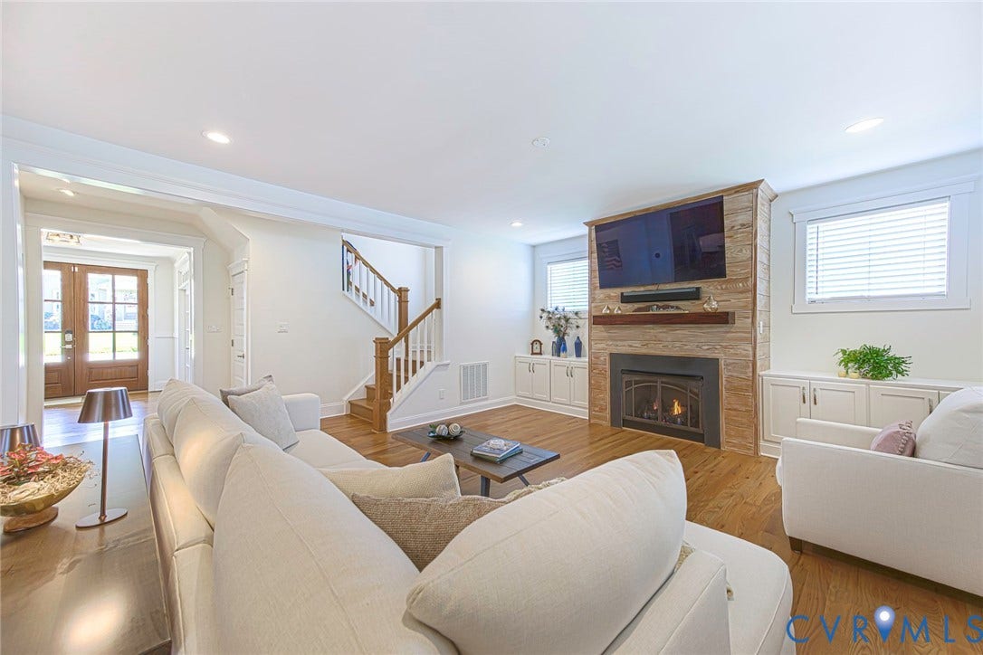 2112 Avada Drive, Newmarket Estates, Midlothian, VA 23112 Family Room with staircase leading to 2nd Floor