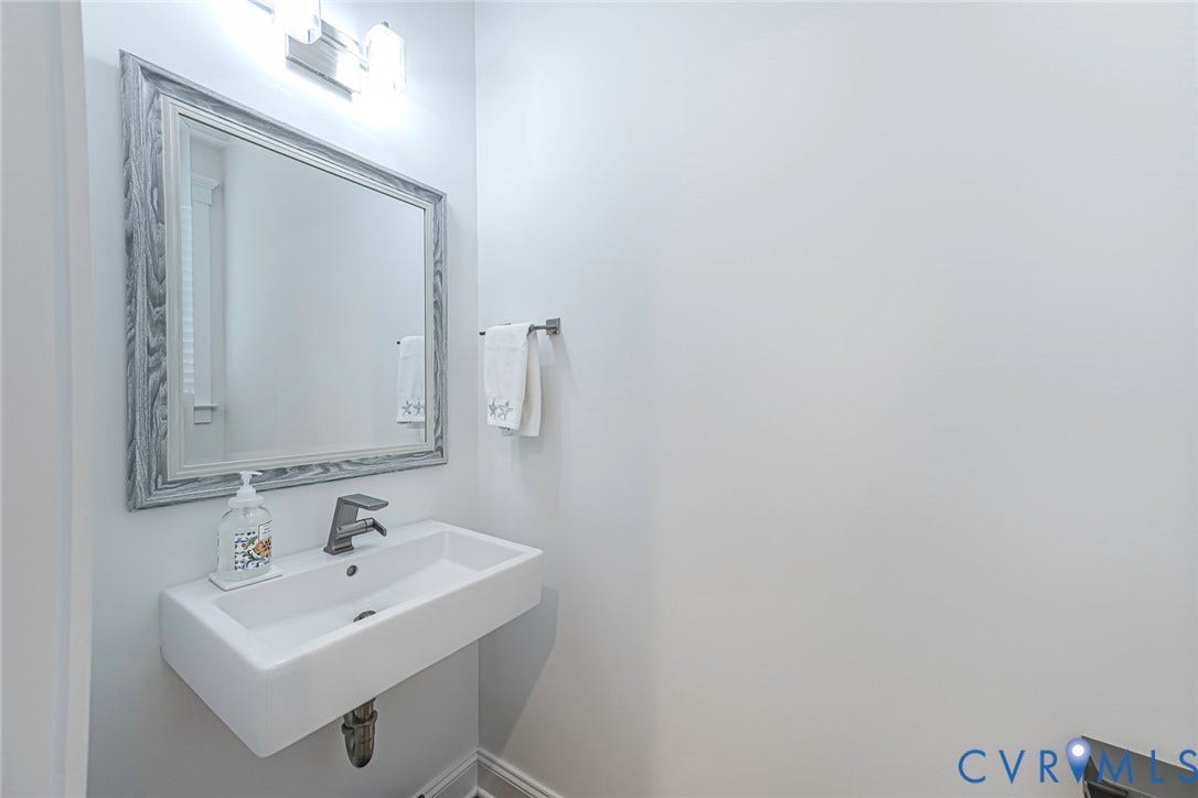 2112 Avada Drive, Newmarket Estates, Midlothian, VA 23112 Powder Room off 1st Floor near Mud Room with LVP Floors