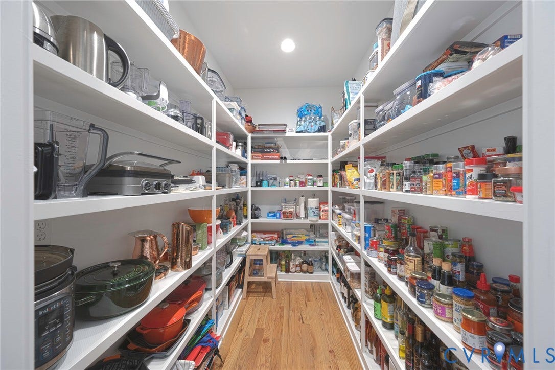 2112 Avada Drive, Newmarket Estates, Midlothian, VA 23112 Oversized walk in Pantry with lighting and power outlets