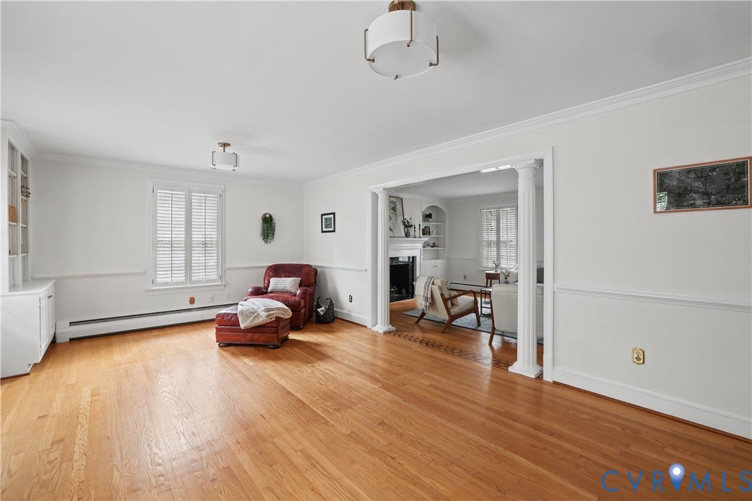 5418 Cary Street Road, Richmond, VA 23226 Looking from Family room to Living Room