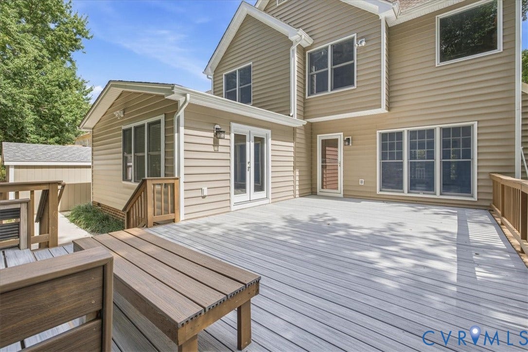 The deck is huge and offers so much space for activities with family and friends, or maybe just a lazy day at home!