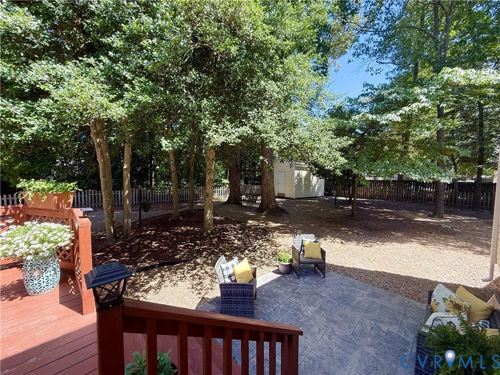 Stamped concrete patio
