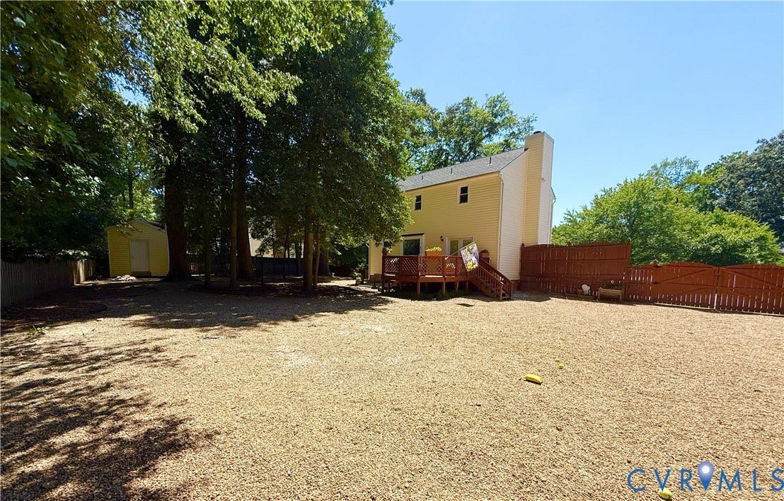 Large low maintenance yard