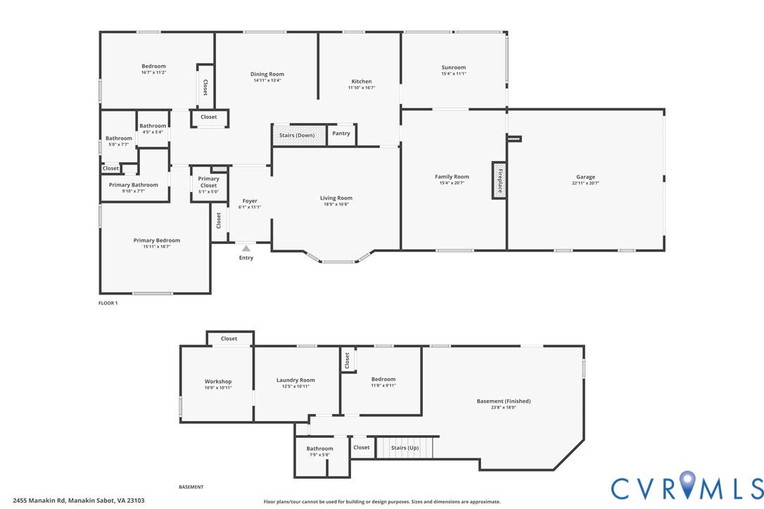 2455 Manakin Road, Manakin Sabot, VA 23103 combined floor plan
