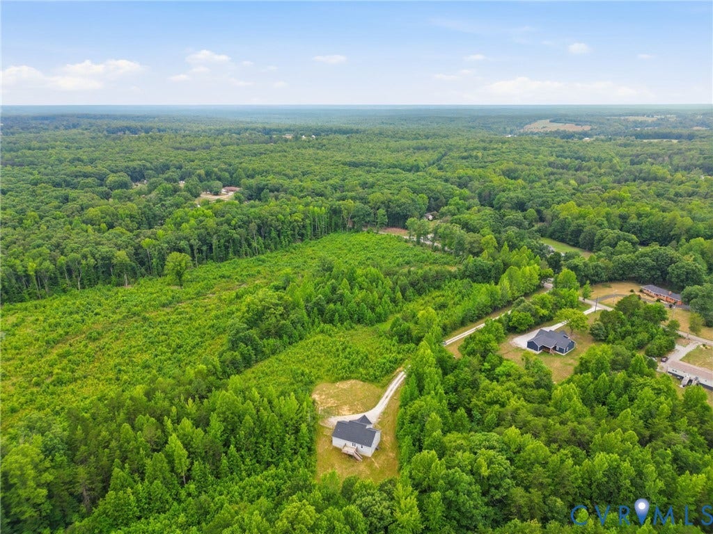 2677 Dogtown Road, Goochland, VA 23063 Expansive wooded acreage featuring mature trees and a substantial clearing
