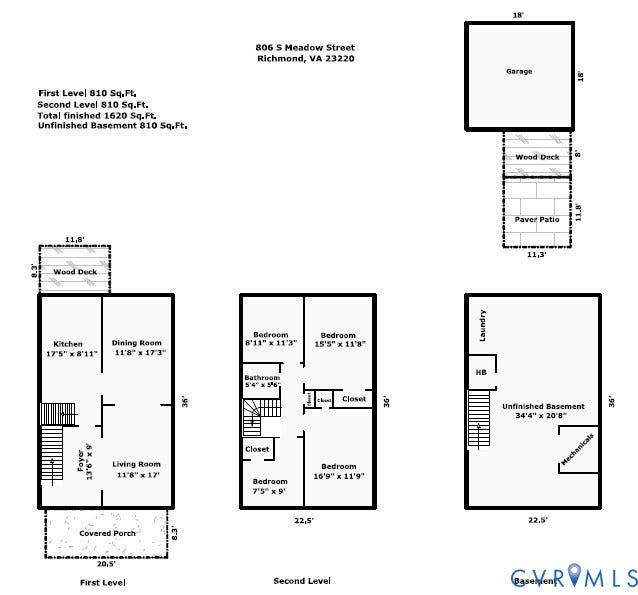 806 S Meadow Street, Byrd Park Area, Richmond, VA 23220 806 S Meadow Street, Byrd Park Area, Richmond, VA 23220