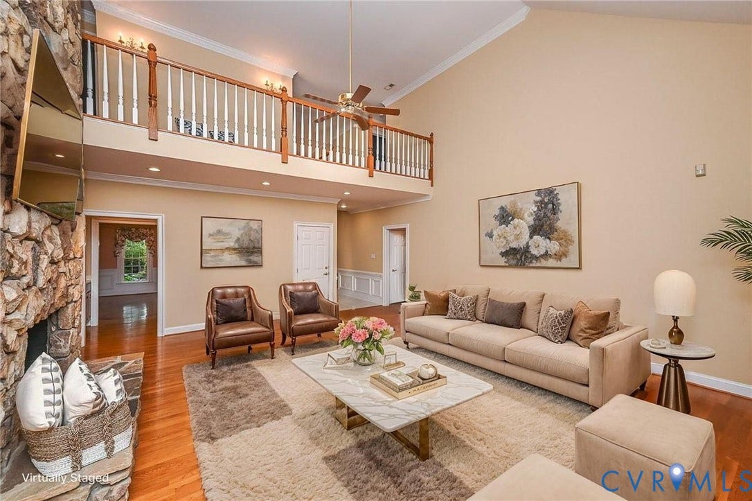 10809 Leabrook Drive, Wyndham, Glen Allen, VA 23059 Virtually staged Family Room