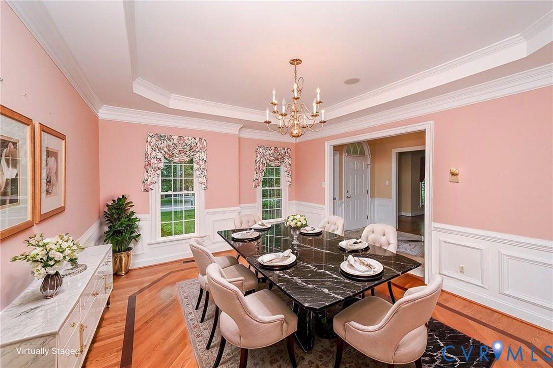 10809 Leabrook Drive, Wyndham, Glen Allen, VA 23059 Virtually staged Dining Room for some ideas
