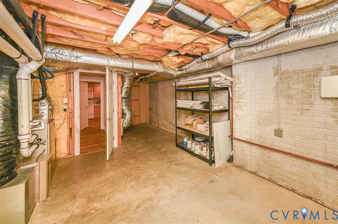 10809 Leabrook Drive, Wyndham, Glen Allen, VA 23059 One side of spacious mechanical room that could be used for more storage