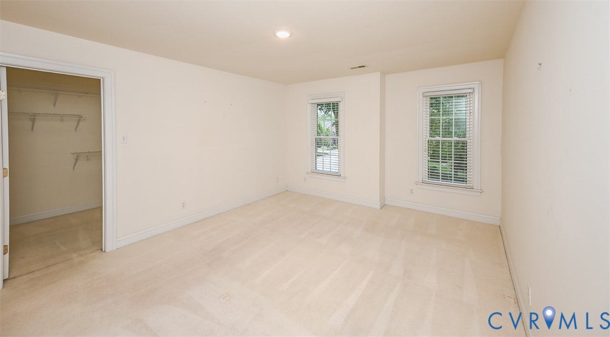10809 Leabrook Drive, Wyndham, Glen Allen, VA 23059 Bedroom 3 with private bath and walk in closet