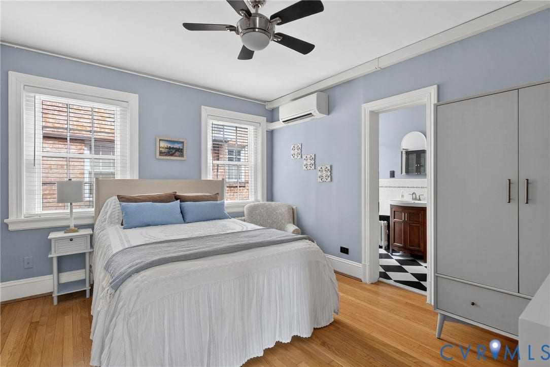 501 N Arthur Ashe Boulevard, #U4, Richmond, VA 23220 Primary Bedroom