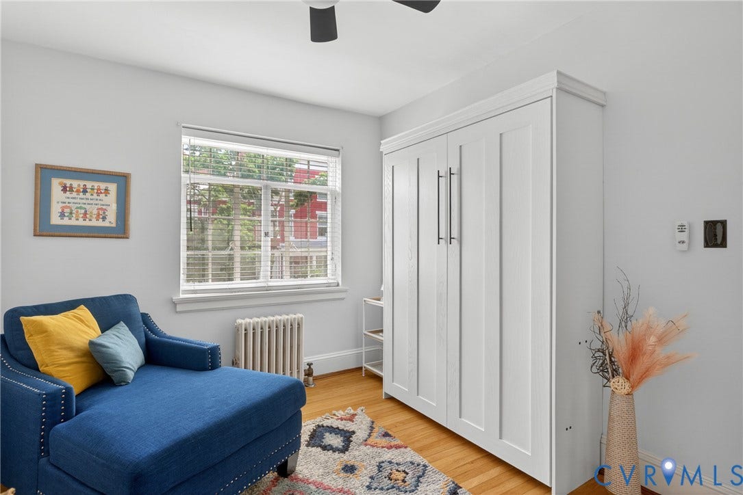 501 N Arthur Ashe Boulevard, #U4, Richmond, VA 23220 2nd Bedroom w/ Murphy Bed/Office