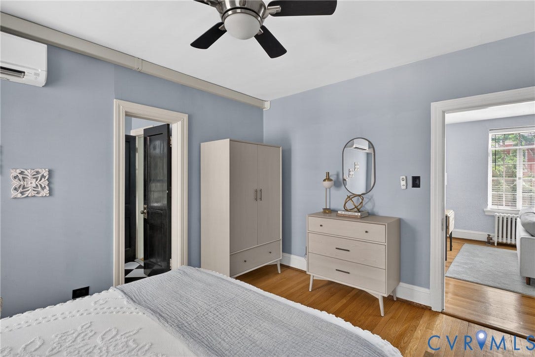 501 N Arthur Ashe Boulevard, #U4, Richmond, VA 23220 Primary Bedroom