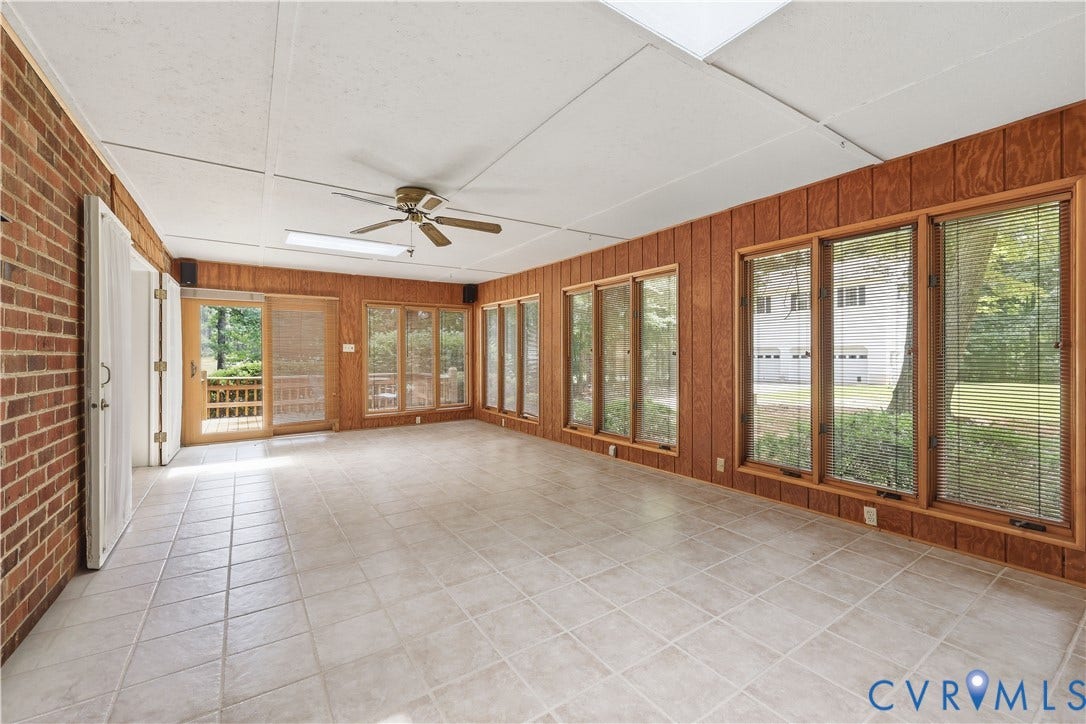 1610 Reams Road, Powhatan, VA 23139 Deck off the Florida Room and it has a separate entry door to laundry and entering kitchen.