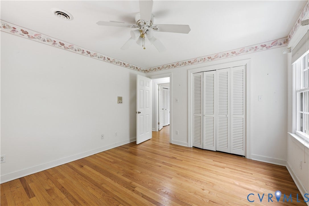 1610 Reams Road, Powhatan, VA 23139 Bedroom #2 has Access to walk up attic w tons of storage space