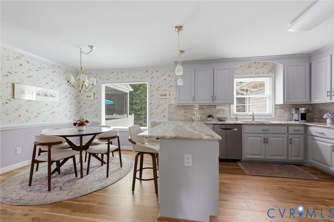 4320 Stebbins Street, Chester, VA 23831 Bright breakfast nook and breakfast bar