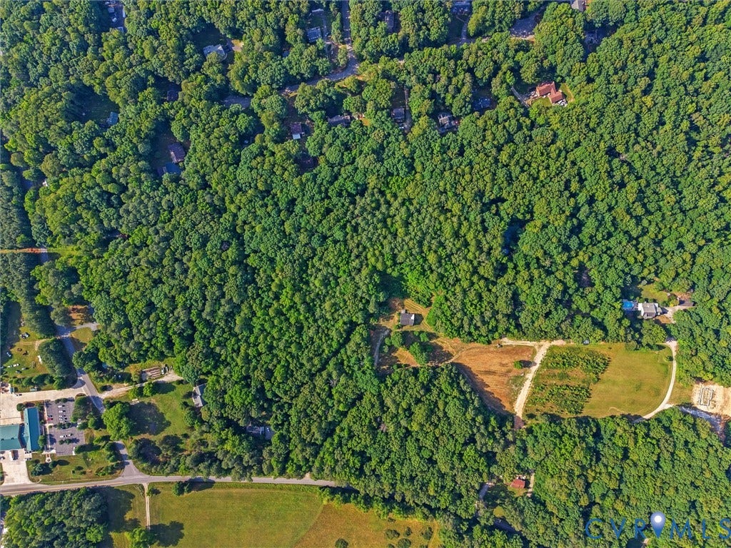 1981 Urbine Road, Powhatan, VA 23139 Expansive aerial perspective showcasing a substantial land parcel