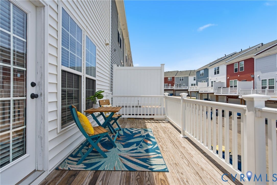 Deck off living room