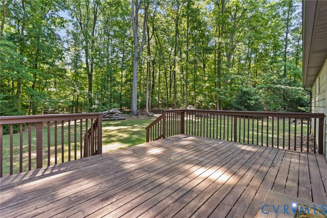 2448 Mountain View Road, Powhatan, VA 23139 Large back deck for entertaining or enjoying quiet mornings