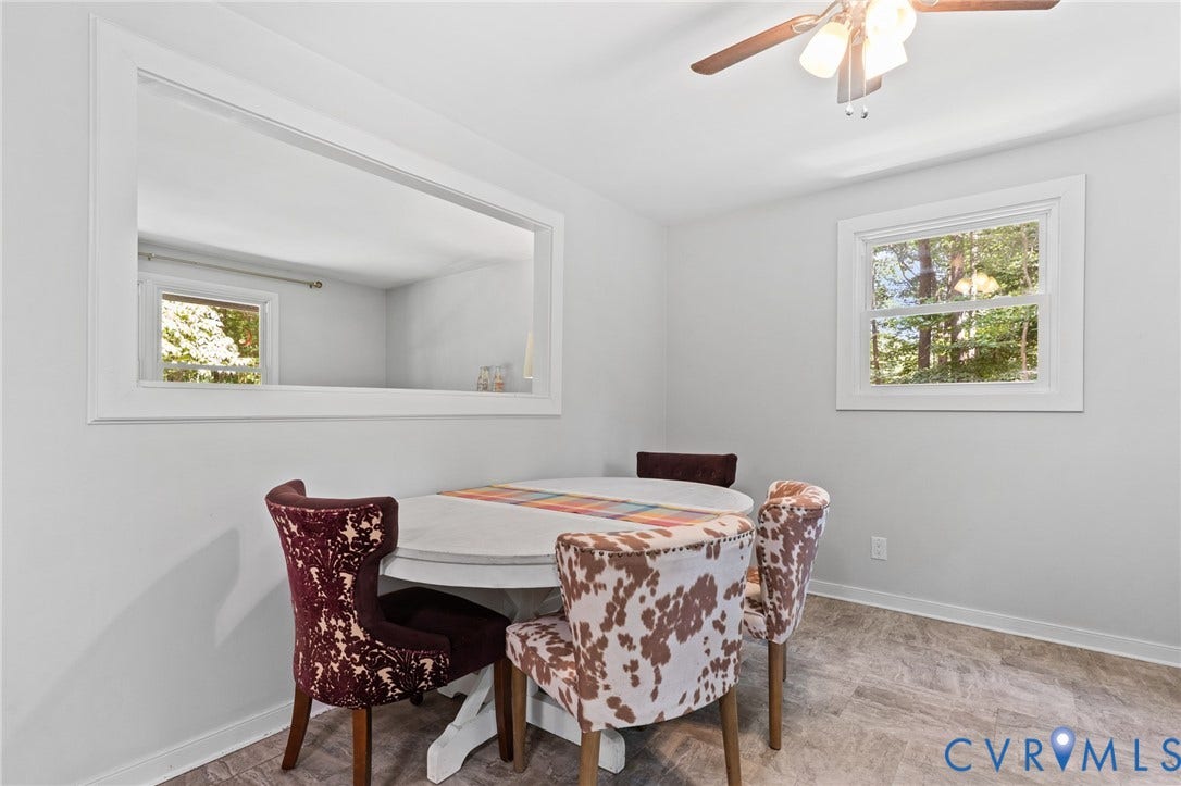 2448 Mountain View Road, Powhatan, VA 23139 Plenty of dining space in the kitchen