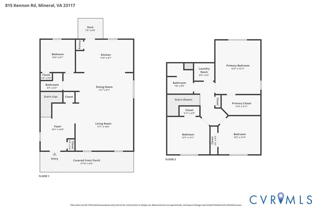 815 Kennon Road, Northeast Creek Reservoir Subd, Mineral, VA 23117 Floor plan