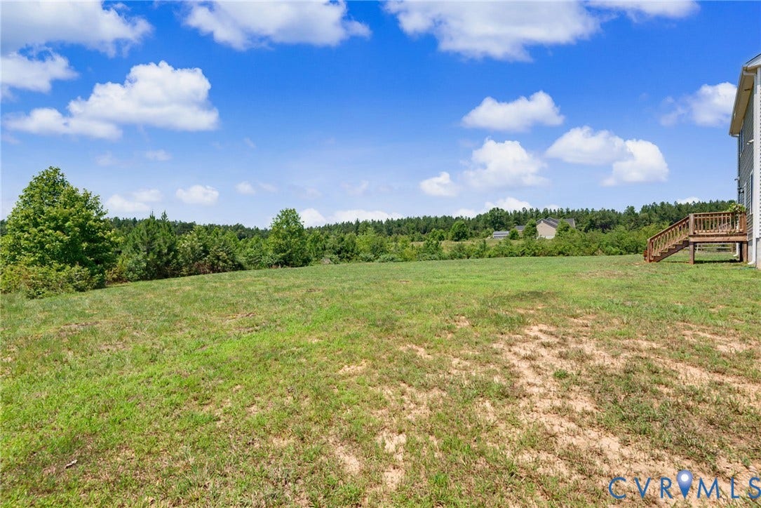 815 Kennon Road, Northeast Creek Reservoir Subd, Mineral, VA 23117 Expansive grassy yard on 2.6 acres