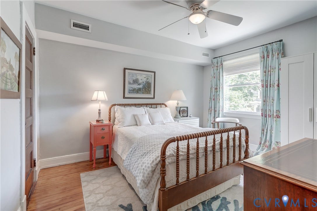 2619 Grayland Avenue, Byrd Park/Upper Fan, Richmond, VA 23220 2nd bedroom with hardwood floors and lots of light