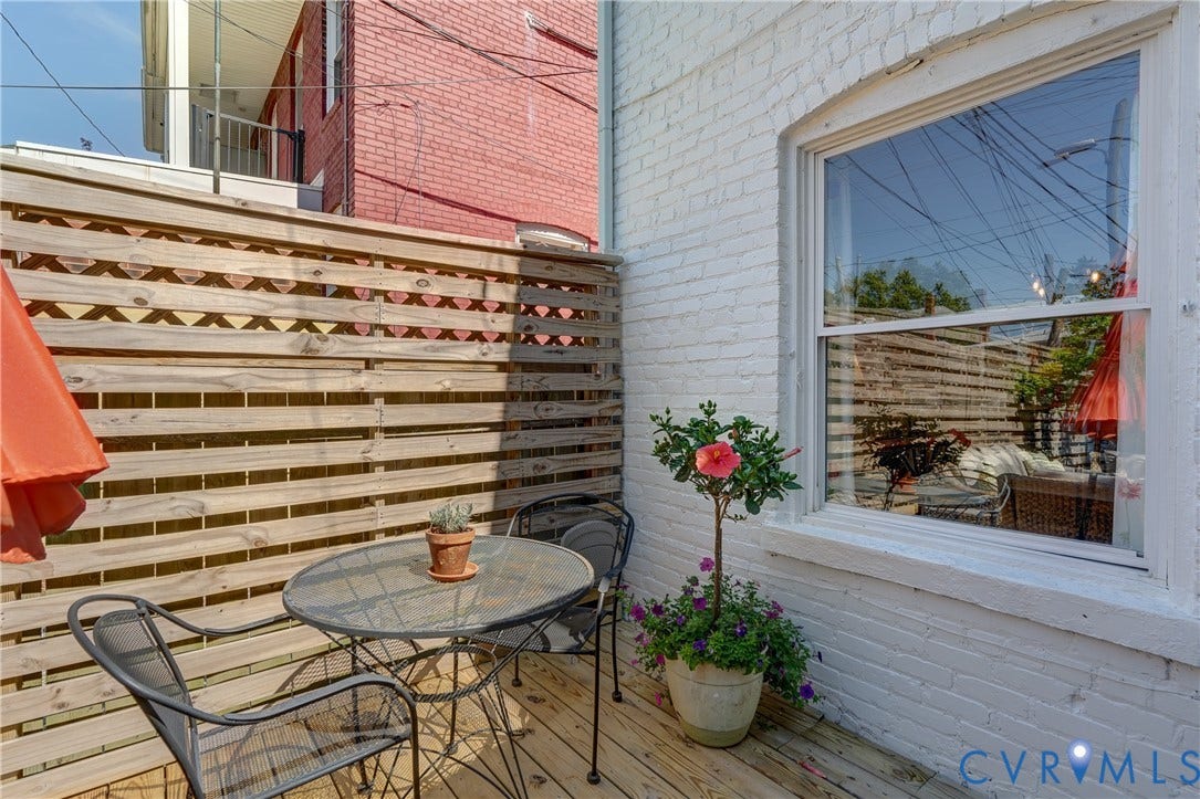 2619 Grayland Avenue, Byrd Park/Upper Fan, Richmond, VA 23220 Dining space on deck