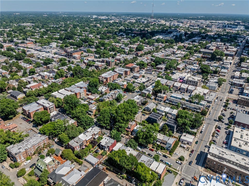 2619 Grayland Avenue, Byrd Park/Upper Fan, Richmond, VA 23220 Aerial perspective of the surrounding Fan