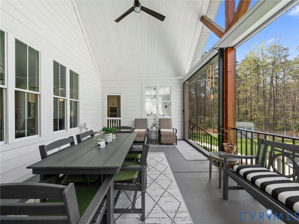Covered Rear Porch