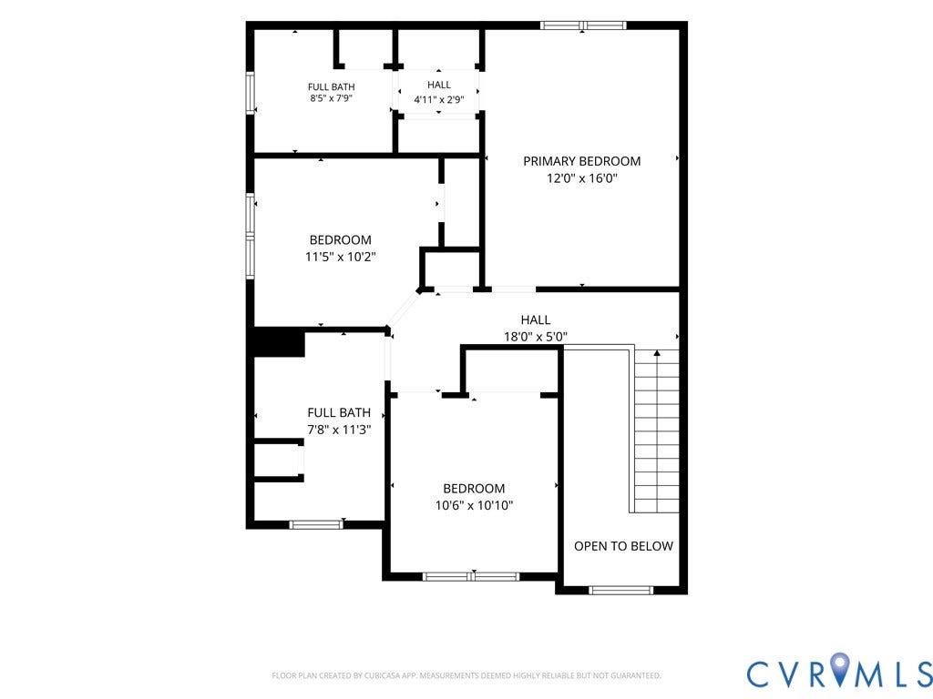 11524 Pinedale Drive, Twin Hickory, Glen Allen, VA 23059 2bd floor plan