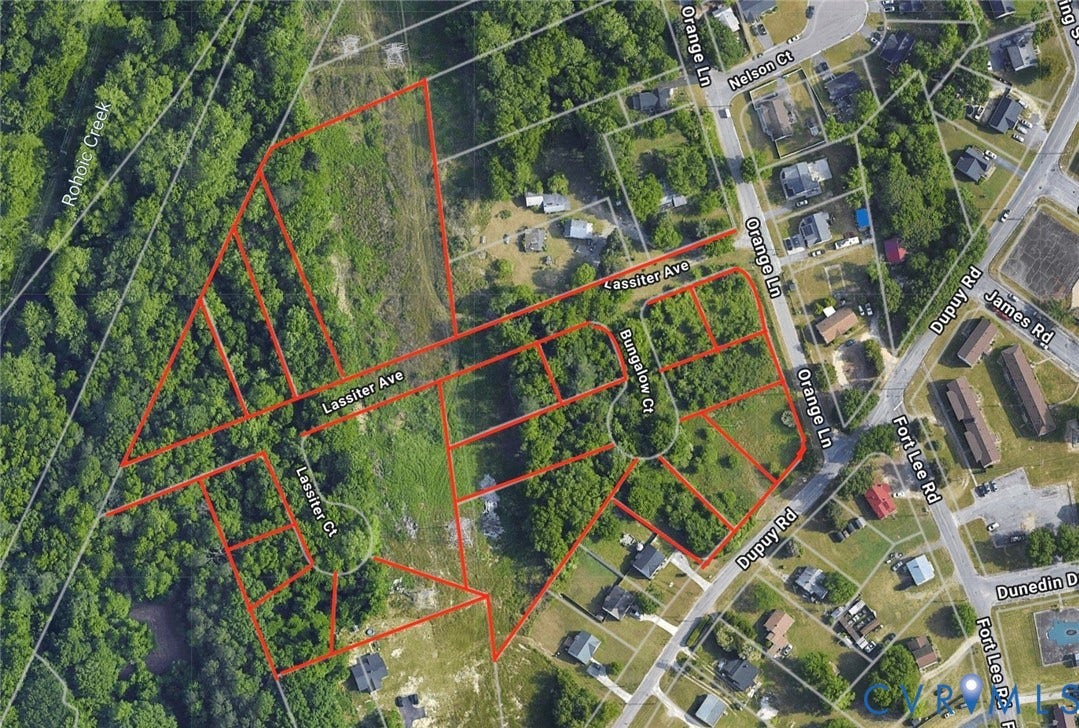 Aerial Map. Illustrating the property boundaries and surrounding infrastructure