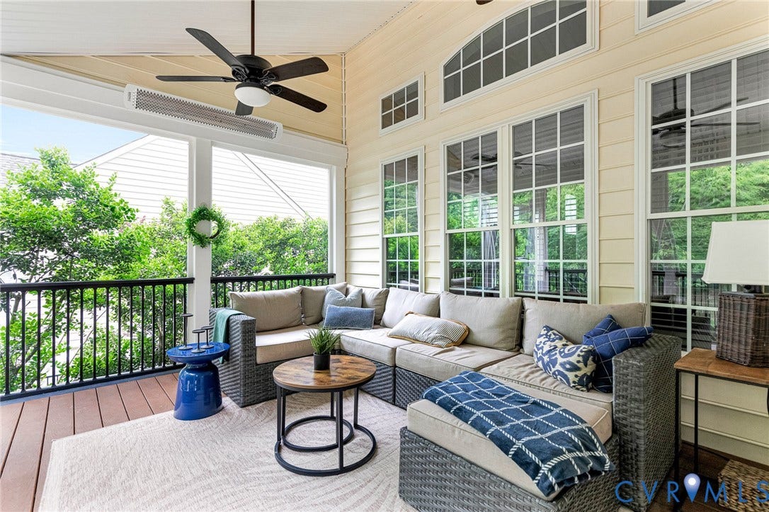 110 Manakin Parke Drive, The Parke At Manakin Woods, Manakin Sabot, VA 23103 Screened porch w/ trex flooring & built in wall heater