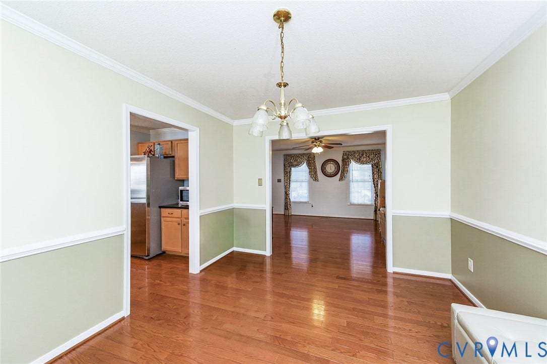 1900 Brilland Court, Glen Allen, VA 23060 hardwood floors and open to dining room.