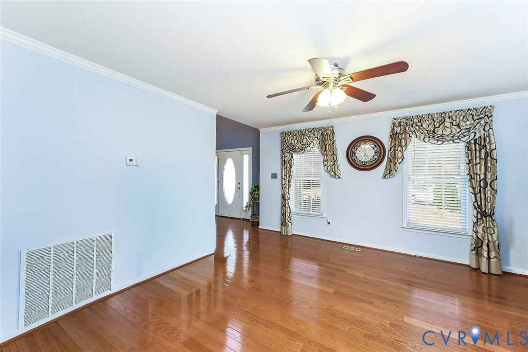1900 Brilland Court, Glen Allen, VA 23060 hardwood floors and open to dining room.