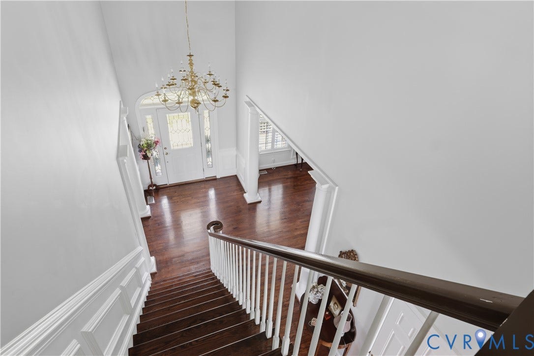 Stairs to second floor
