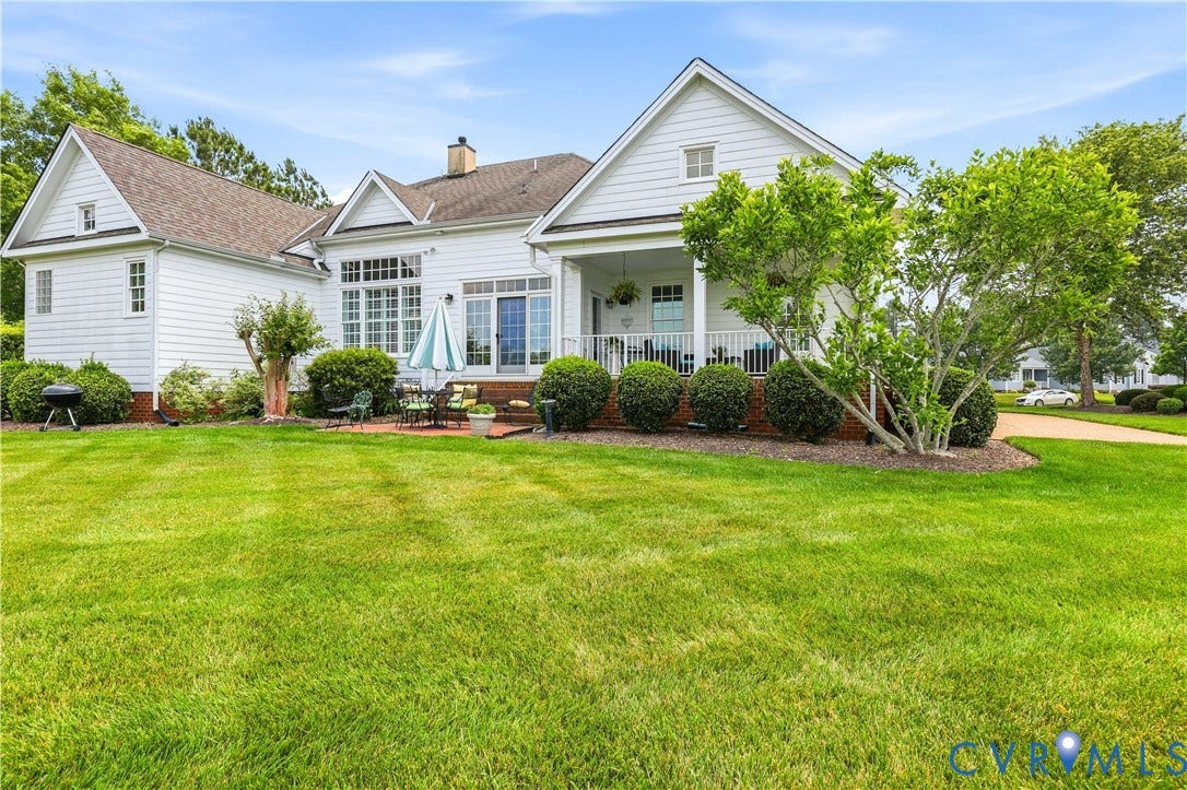 Rear view of home