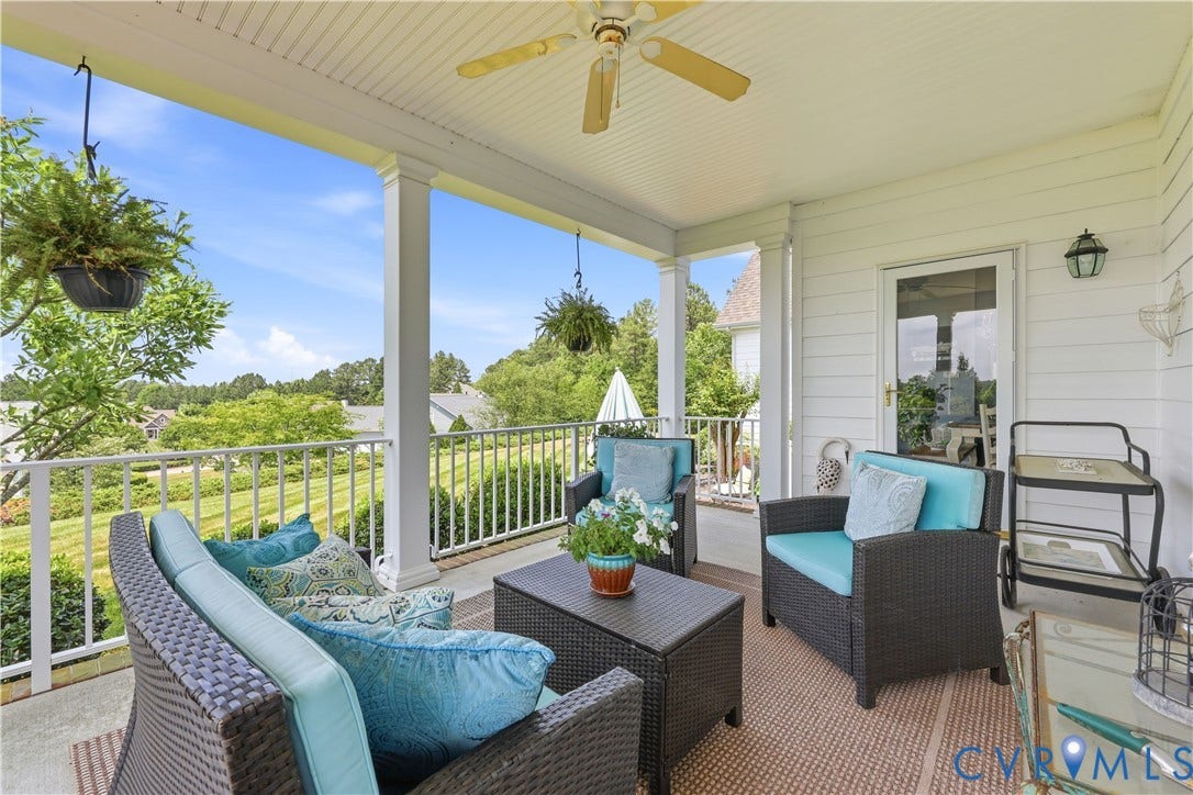 Inviting Porch outside of Kitchen