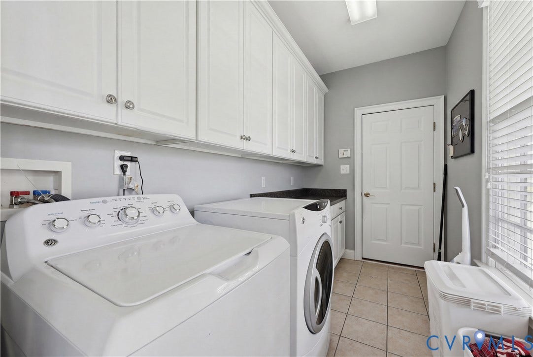 Lots of storage, door to garage