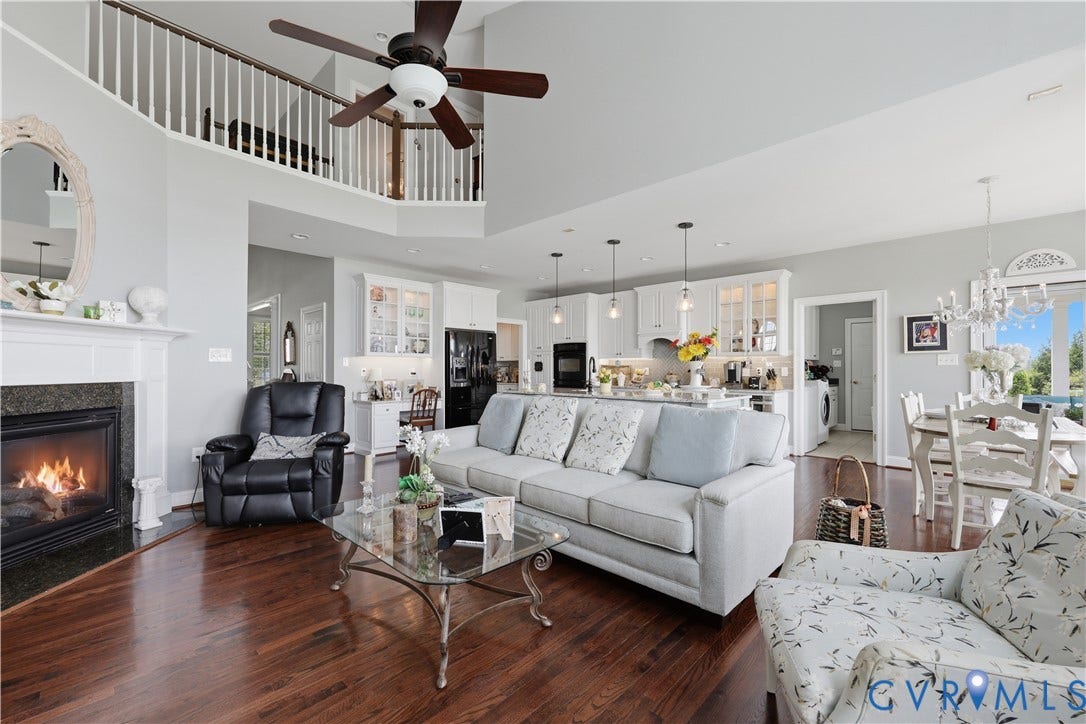 Family Room opens to the kitchen.