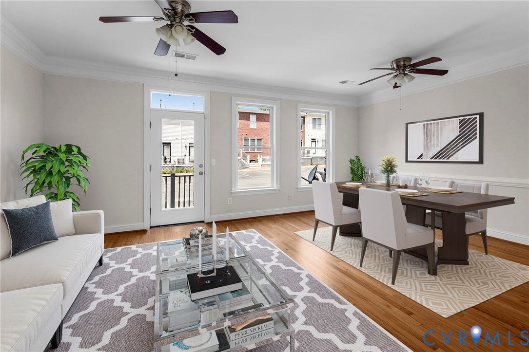 733 S Pine Street, Oregon Hill, Richmond, VA 23220 Virtually staged concept