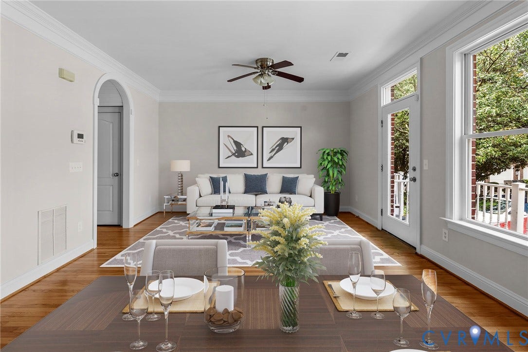733 S Pine Street, Oregon Hill, Richmond, VA 23220 Virtually staged concept