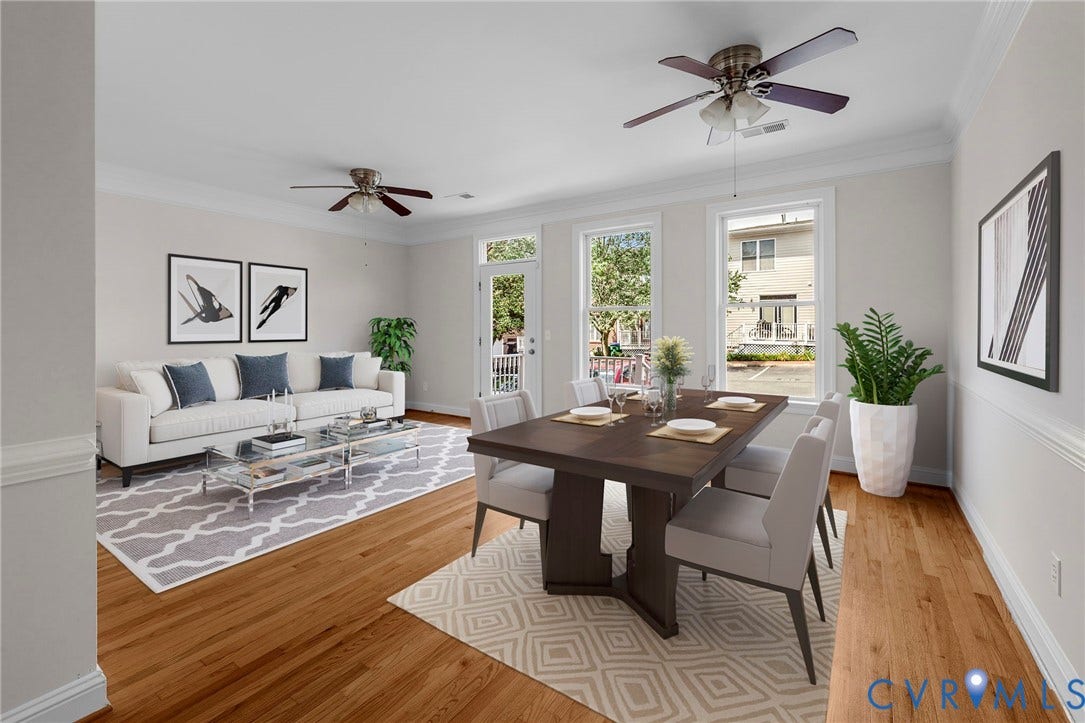 733 S Pine Street, Oregon Hill, Richmond, VA 23220 Virtually staged concept