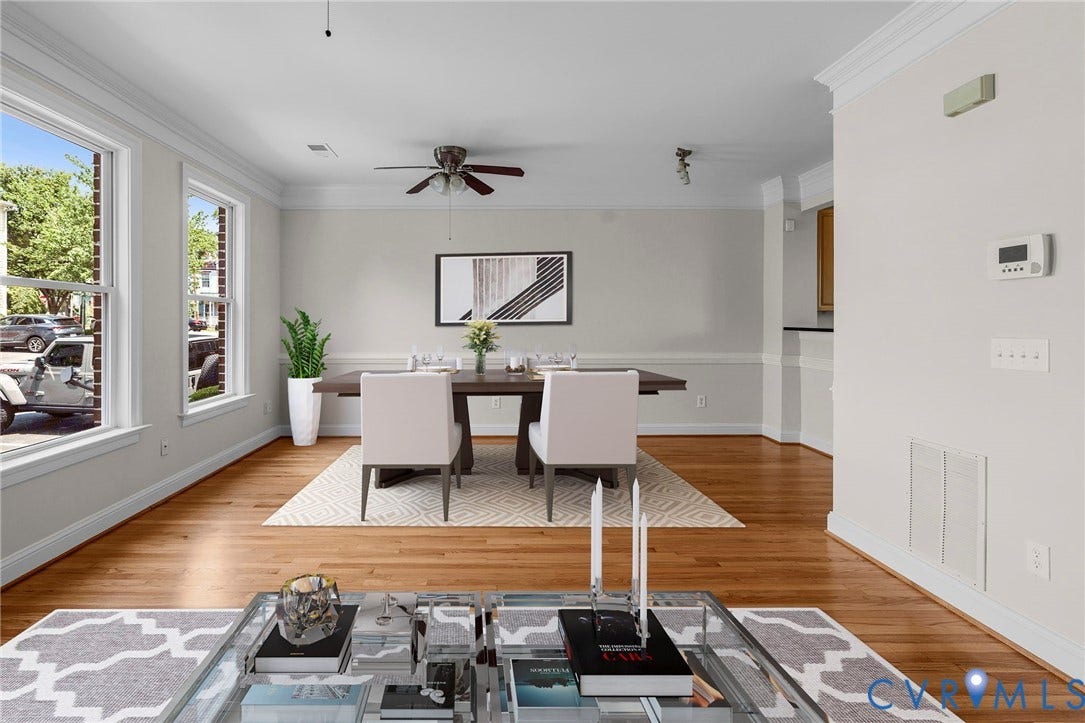 733 S Pine Street, Oregon Hill, Richmond, VA 23220 Virtually staged concept