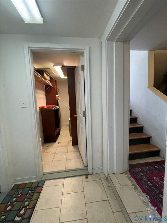 Door to individual storage closet