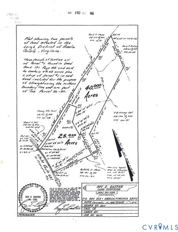 XX Reed Rock Road, Amelia, VA 23002